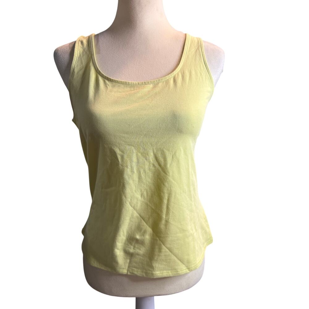 J. Jill Everyday Tank, Citron Yellow, Size Medium, NWT